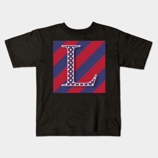 Old Glory Letter L Kids T-Shirt